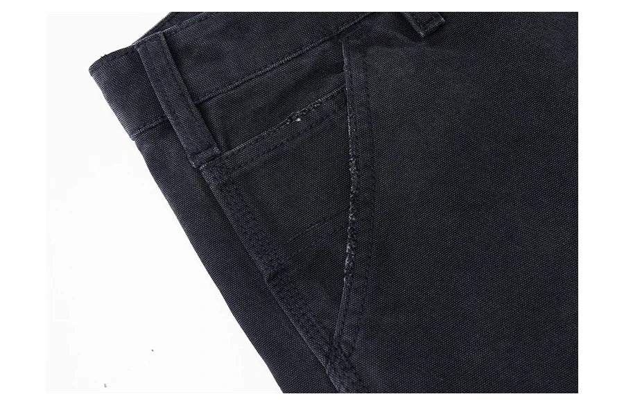 Men's Loose Straight 15oz 100% Cotton Canvas Fabric Vintage Shorts