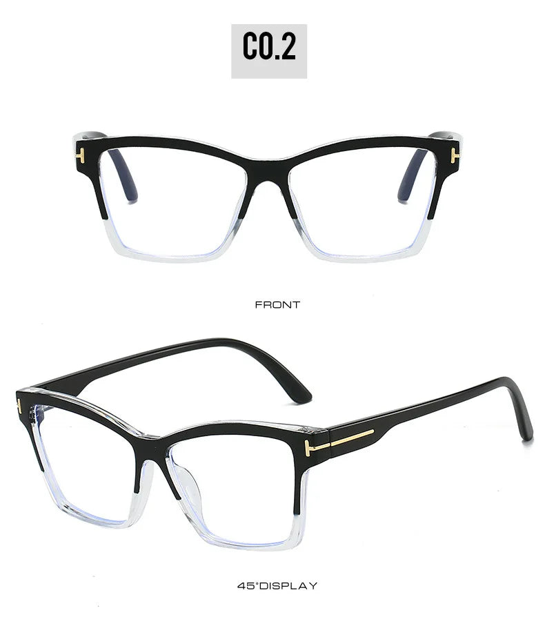 Anti Blue Light Cat Eye Glasses - Fashionable Retro Eyeglass Frame