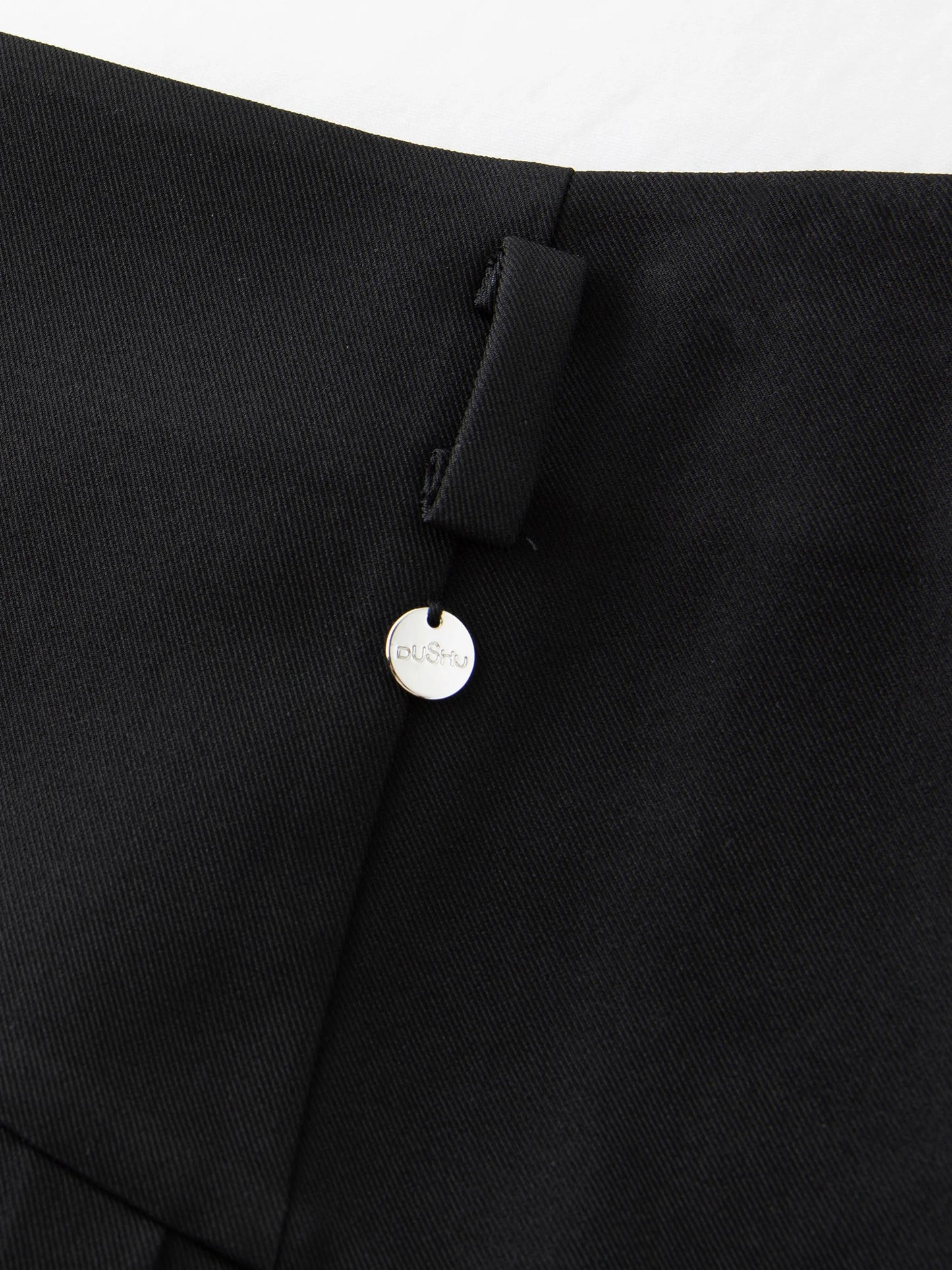 Ribbon Tie Blouse with Irregular Hem