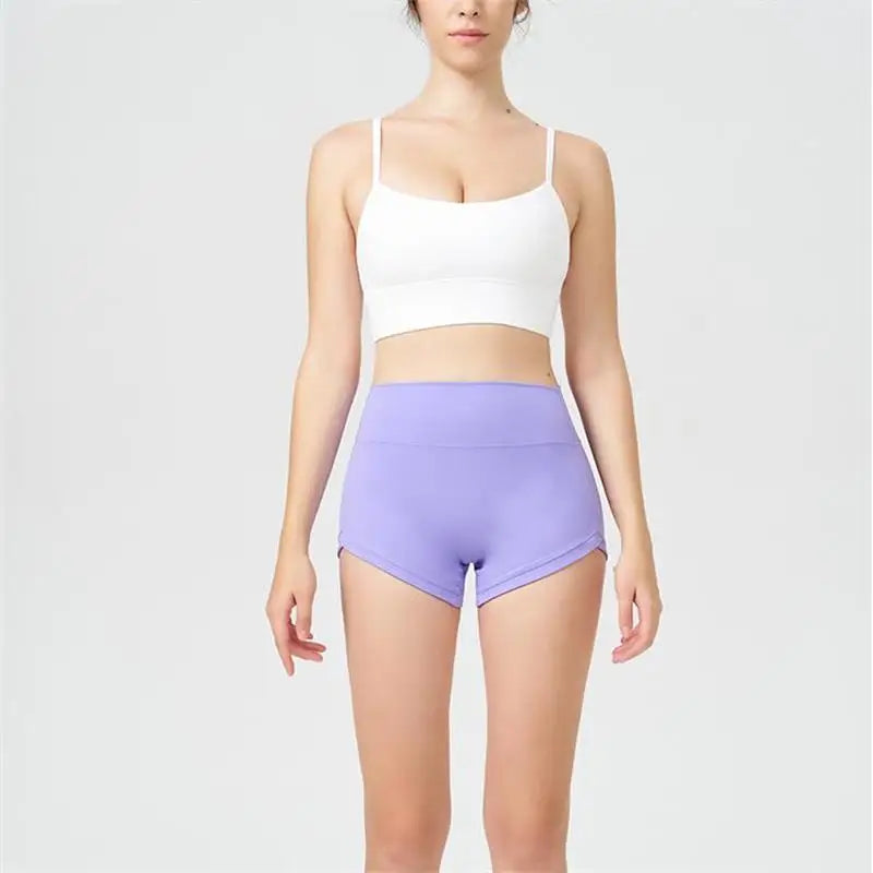 2-Piece Nylon Yoga Set - Sports Bra & Shorts
