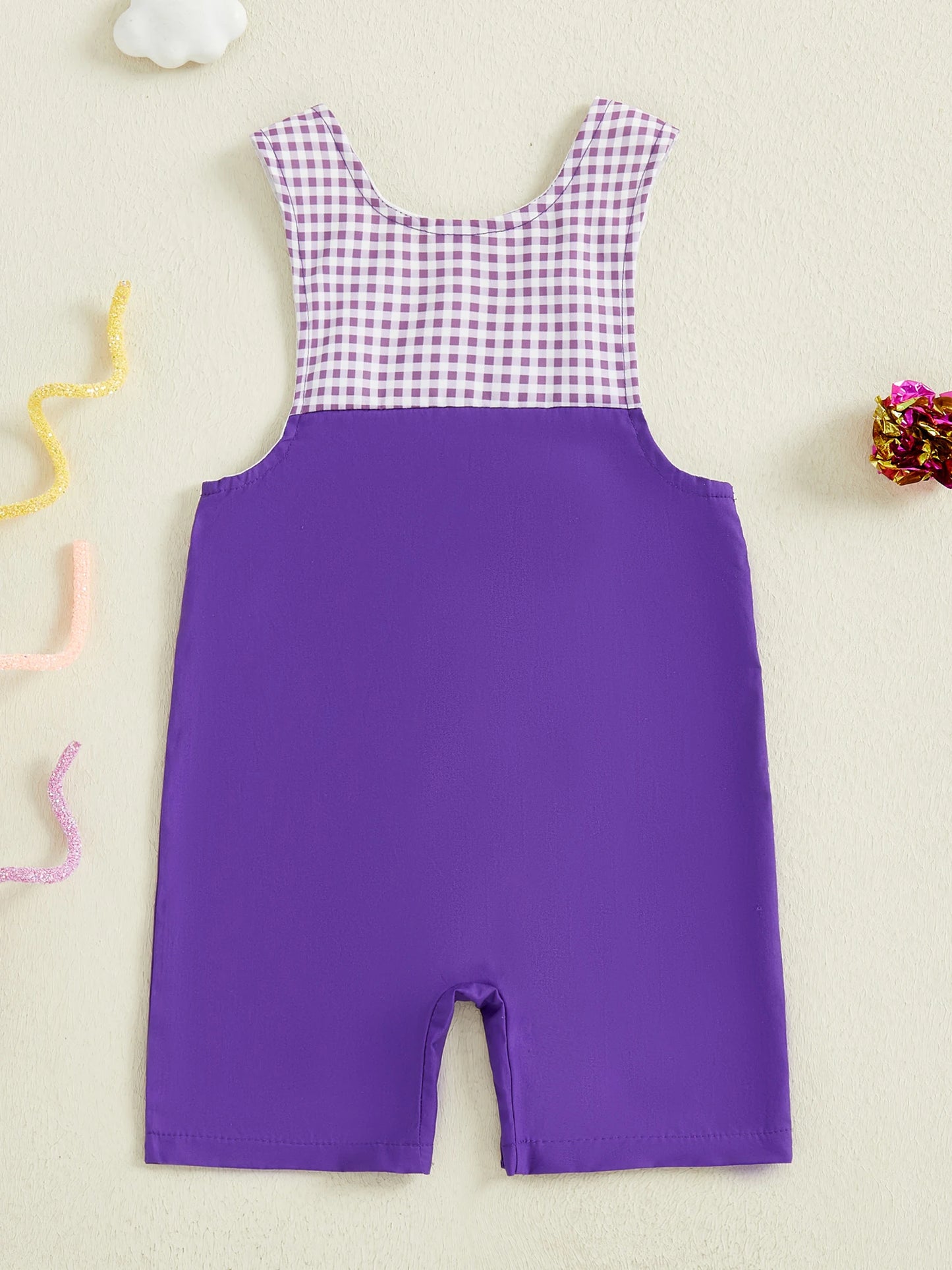 Baby Boys Romper - Embroidered Sleeveless Jumpsuit (0-18M)