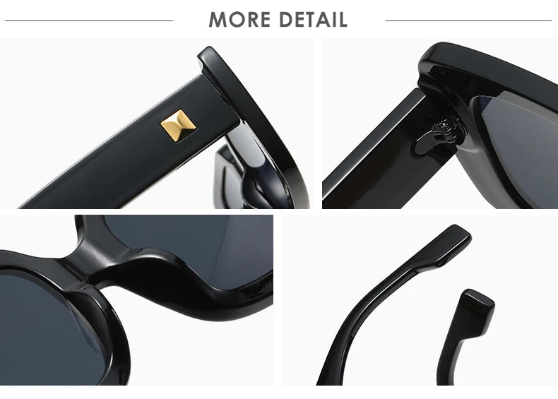 Women's 1/4pcs Set Fashion Small Rectangle Sunglasses  UV400
