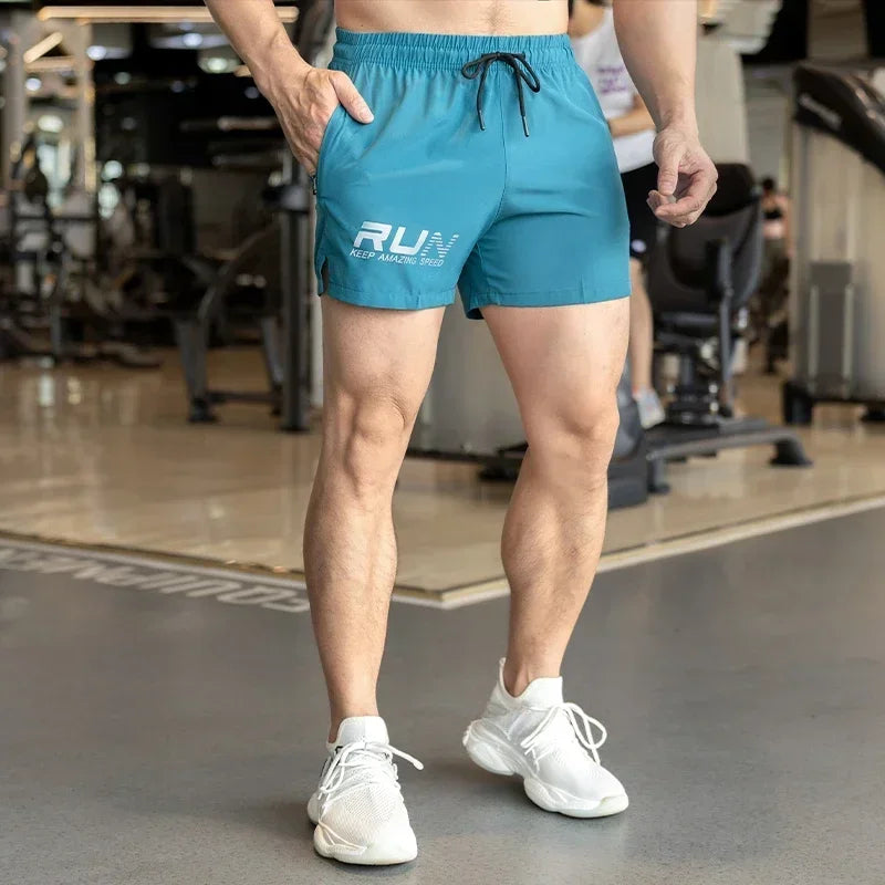 Men's Summer Gyms Workout Bottoms Fitness Sports Quick Dry Beach Jogging Running Sportswear  Shorts