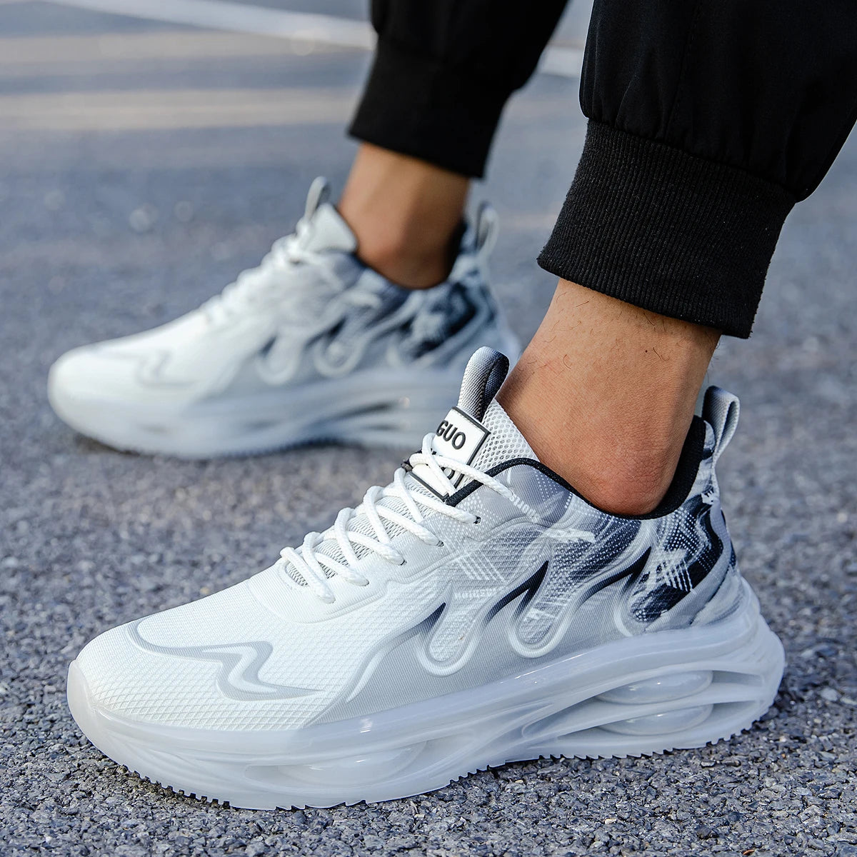 Men's Summer Breathable Sports Light Running Tennis Casual Sneakers Platform Trainers Shoes