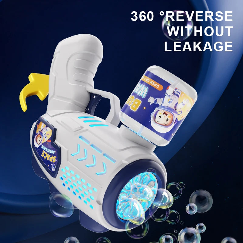 Children's Astronaut Automatic Machine Bubble Gun