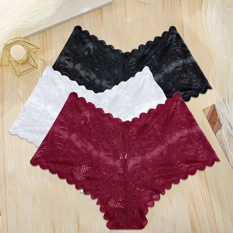 Women's Floral Lace Briefs 3-Pack