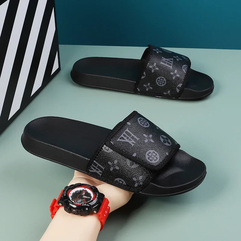 Men's Summer Slippers Sport Slides Quick Dry Beach Sandals  Flip Flops