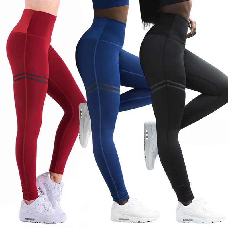 Women Digital Print Workout High Waist Push Up  Fitness Leggings