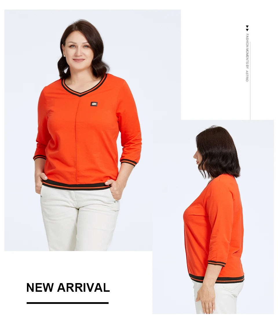 Women's Oversized V-Neck Knitted Jumper with Graffiti Print Detail