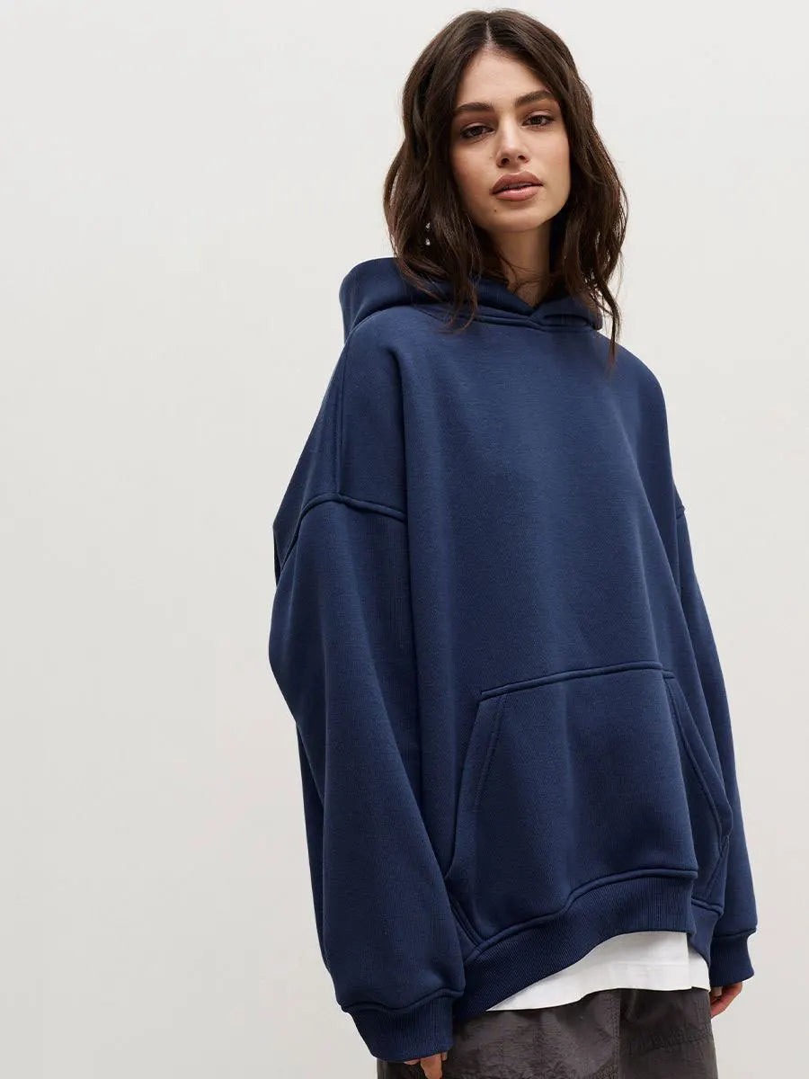 Women's  Oversized Fleece Pullover Hoodie