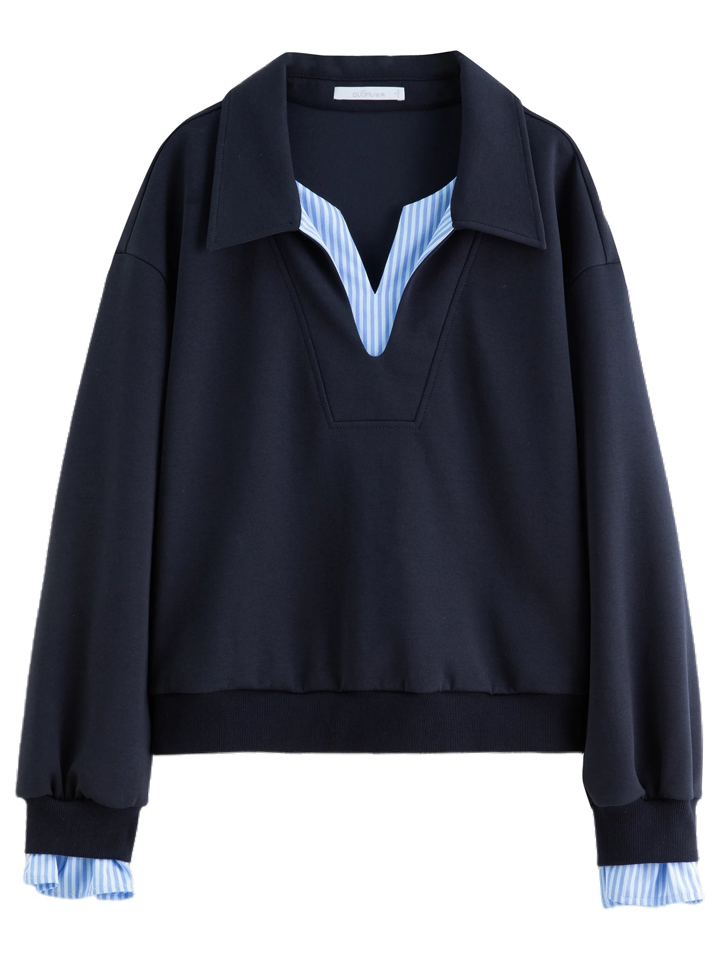 Women's Autumn Long Sleeve Shirt & A-Line Skirt Outfit