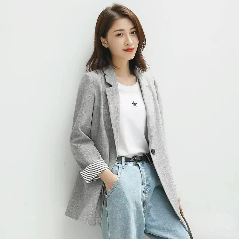 Women's Long Sleeve Spring Casual Blazer