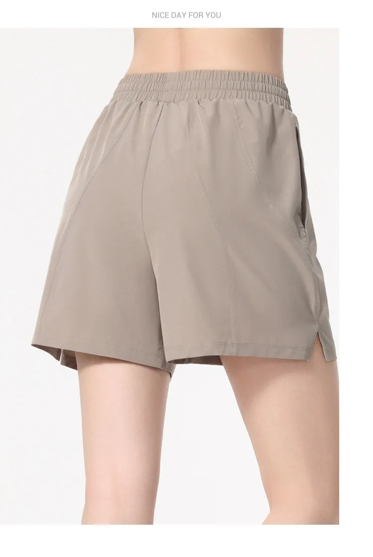 Women's Loose Running Shorts | Drawstring Waist with Pockets, Quick Dry S–XL