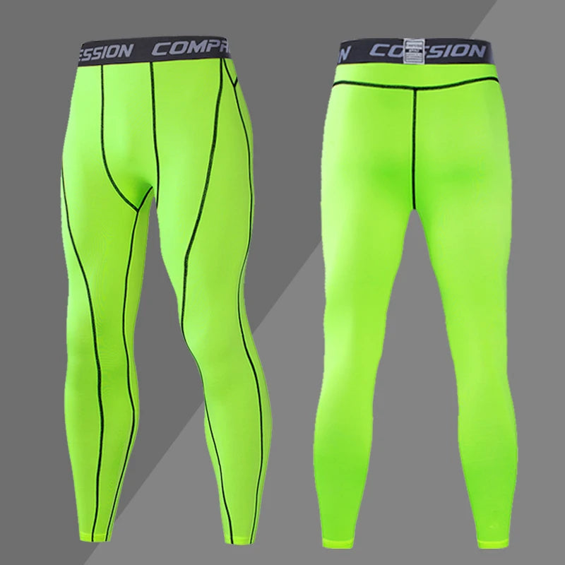 Men's Compression Sweatpants Tights Sport Pants for Gym Fitness Running Joggings Workout Trousers Dry Fit Leggings