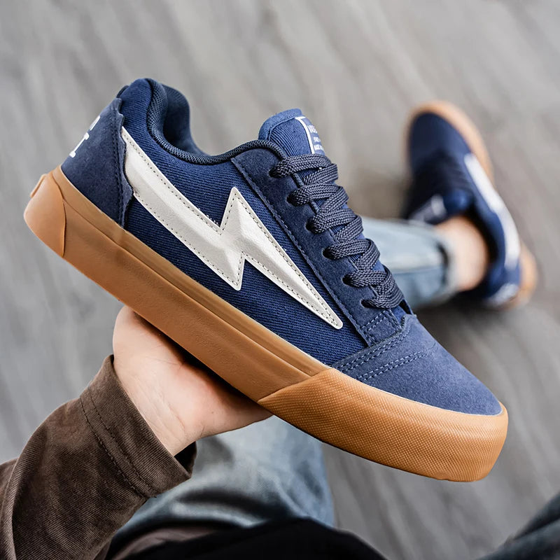 Lightning Design Sneakers - Men's High Performance Running & Basketball Trainers