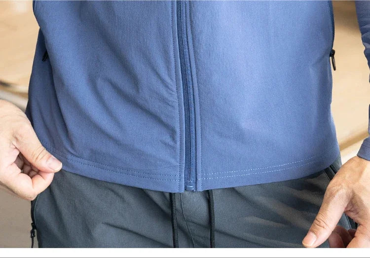 Men's Sports Fitness Running Training  Long-sleeved Quick-drying Outer Jacket