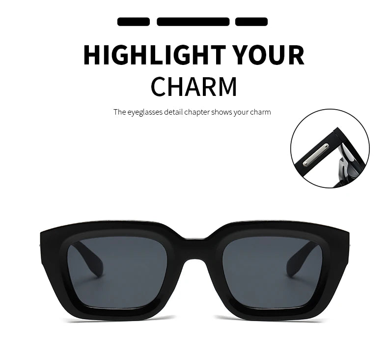 Women's Retro  Square Frame Sunglasses