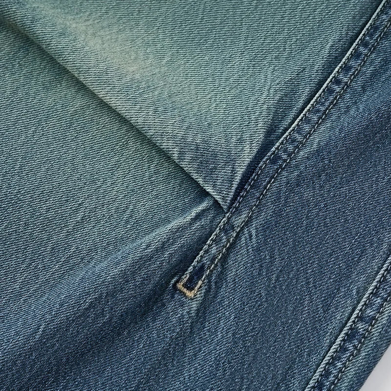 Women's Loose Pure Cotton Long Pants with Curved Hem