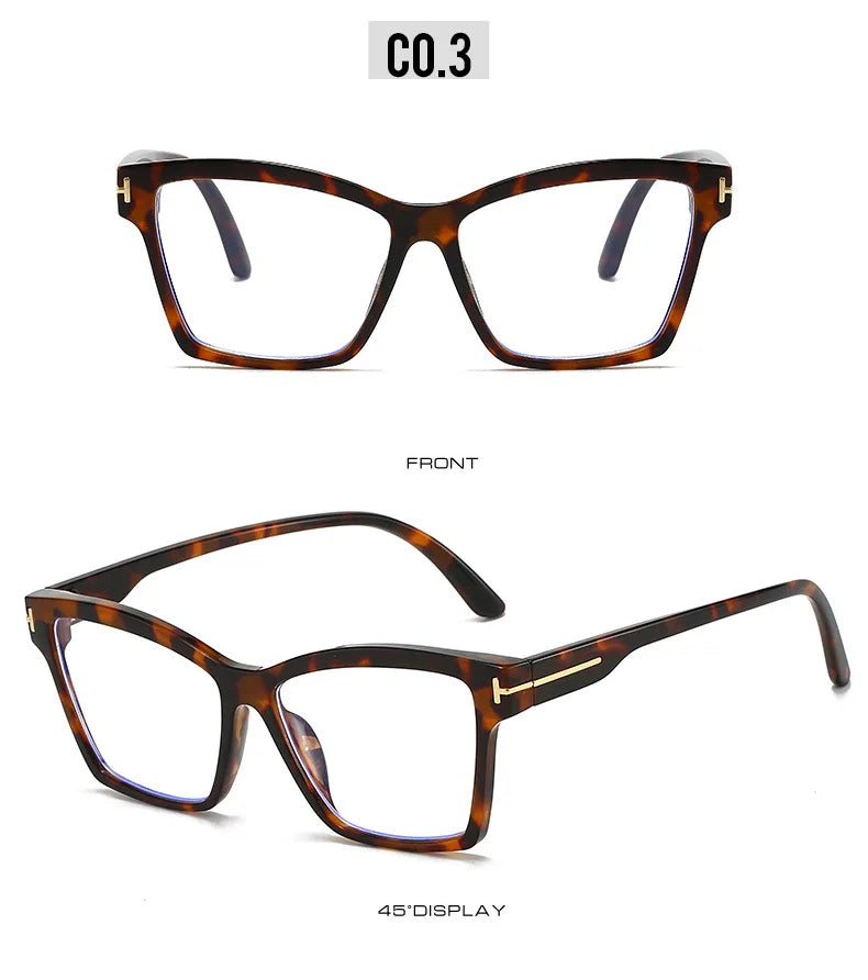 Anti Blue Light Cat Eye Glasses - Fashionable Retro Eyeglass Frame