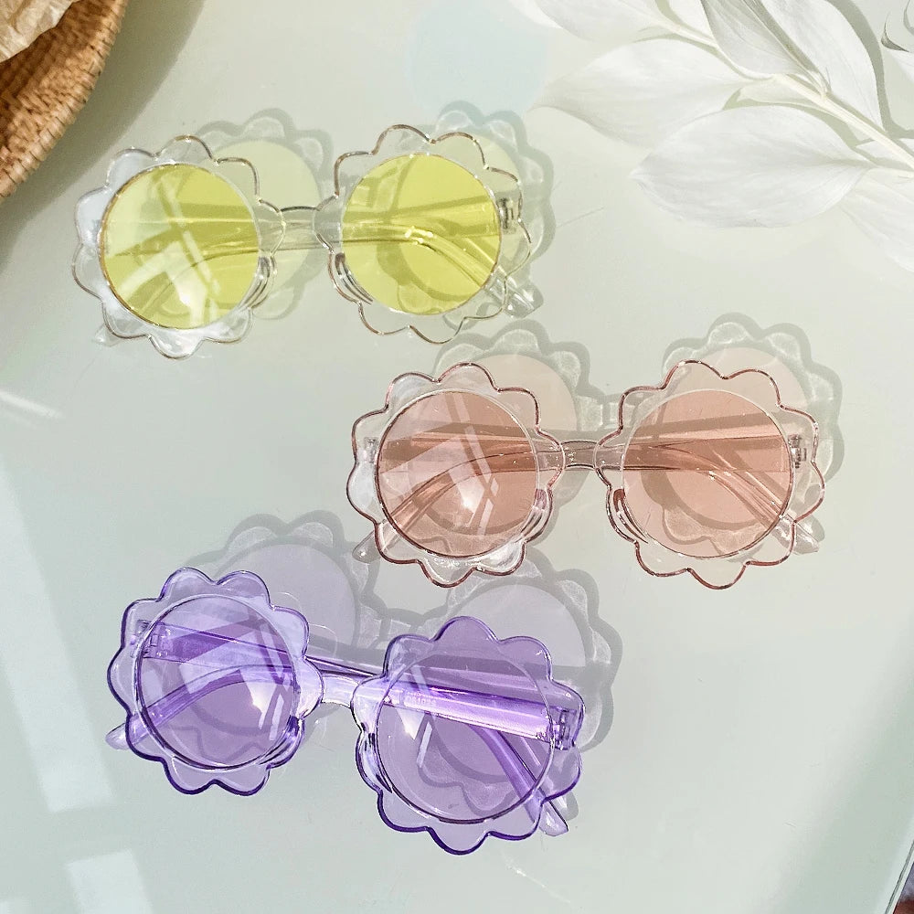 2PCS Children's Baby's Headband and Flower Sunglasses