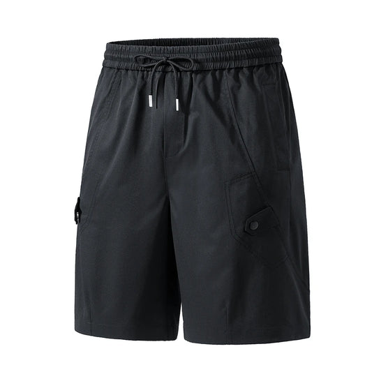 Men's Summer Vintage Casual  Cargo Loose Elastic Waist Straight Sports Shorts