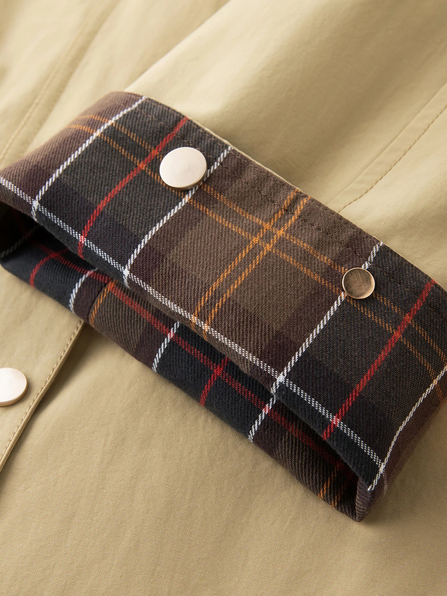 Women's Khaki Retro Barn Style Trench Coat - Long & Short Options