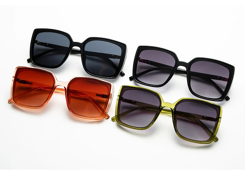 Y2K Vintage Square Sunglasses - 3 Pack Retro Driving UV400 Unisex Eyewear