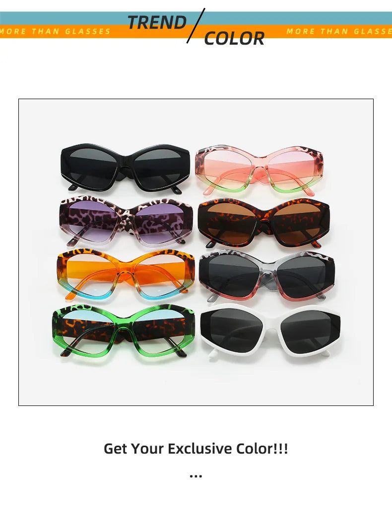 Fashion Large Frame Sunglasses - Colorful UV400 Protection for Women & Men