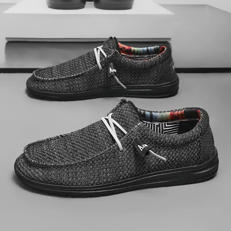 Men's Slip-On Casual Sneakers - Breathable Skateboard Loafers