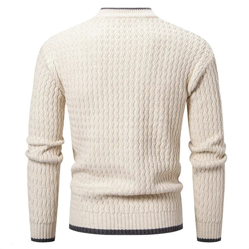 Men's Slim Fit Crew Neck Knit Pullover Sweater