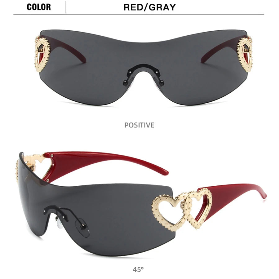 Frameless Sports Sunglasses UV400 for Women