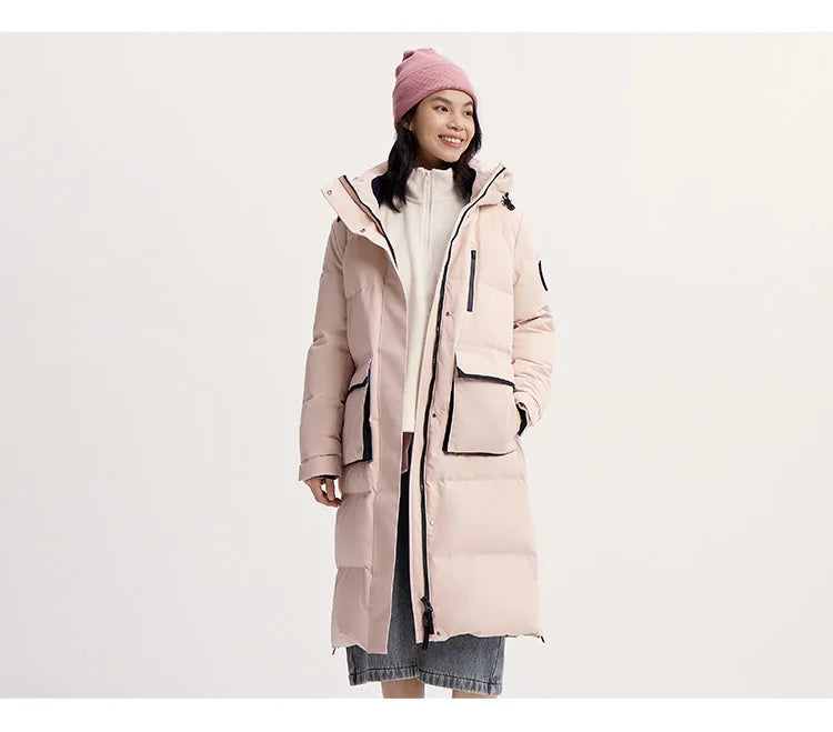 Long Down Jacket - Winter Windproof Warm Loose Casual Coat