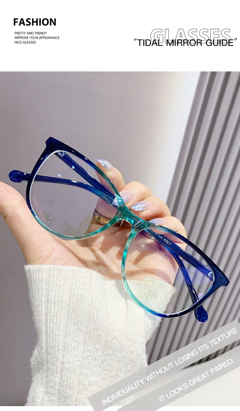 Retro Transparent Fashion Glasses - Anti Blue Light Eyeglass Frame