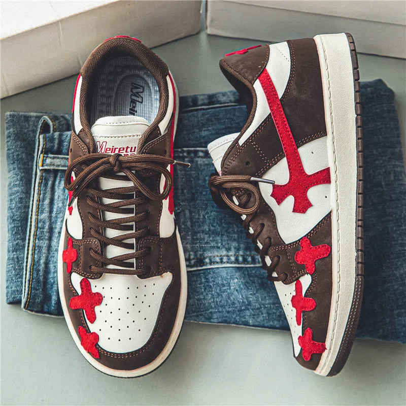 Men's Cross-Design Sneakers - Running & Basketball Trainers