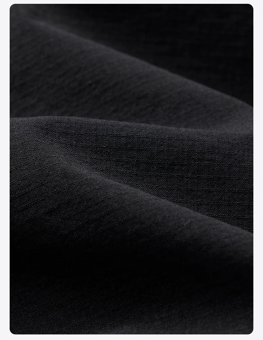 Men's Soft Shell Elastic Nylon Pants - 170gsm Loose Straight Trousers