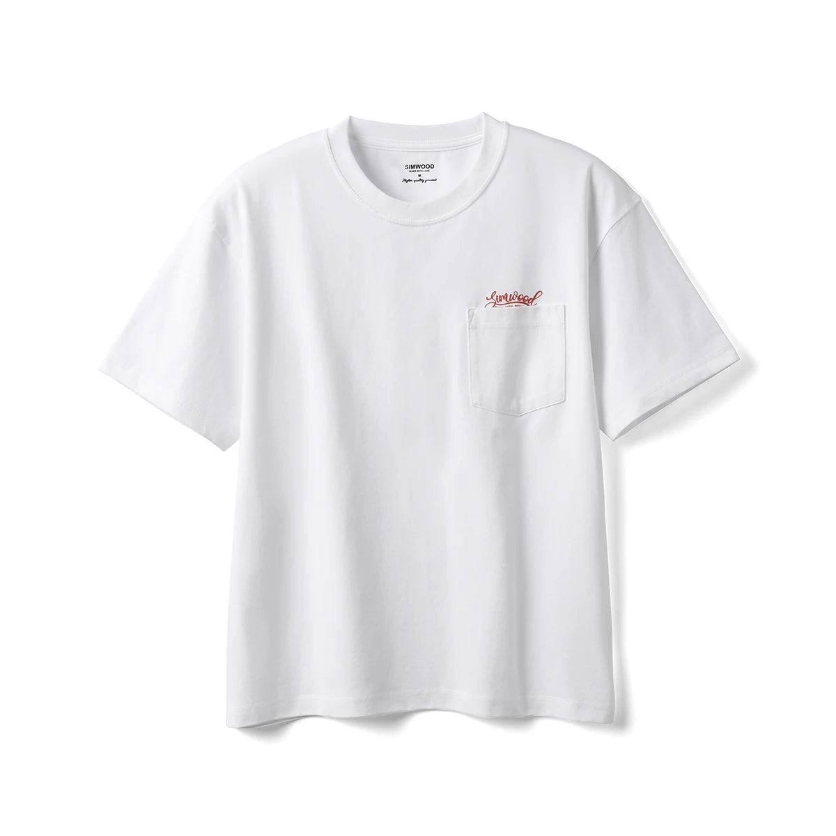 Men's Short Length Super Loose Cotton T-Shirt with Letter Print