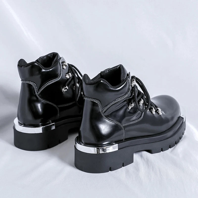 Men's Platform Genuine Leather Ankle Boots