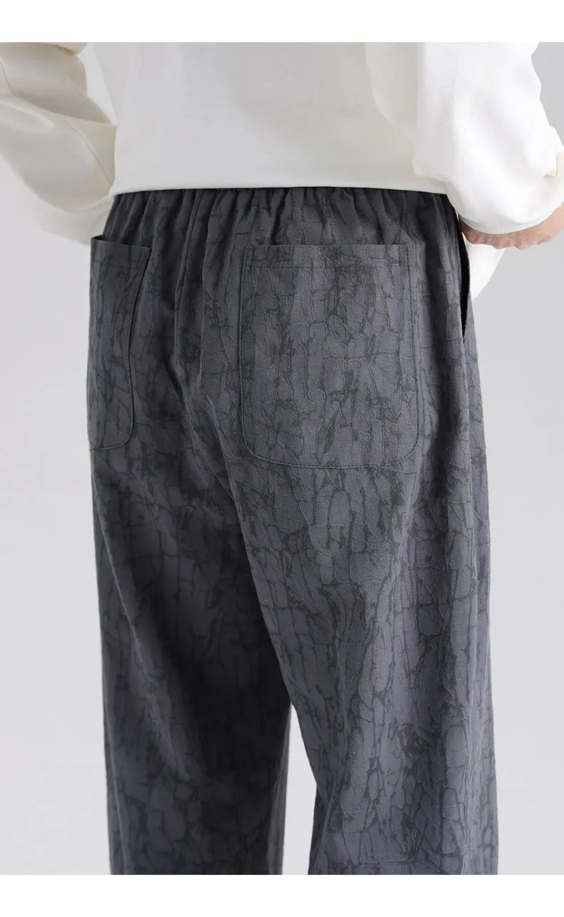 Men's Cotton Linen Harem Pants Straight Trousers