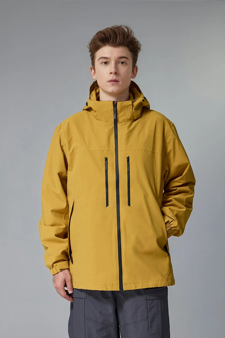 Men's Teflon Waterproof Outdoor Jacket - Breathable Sports Jacket Unisex