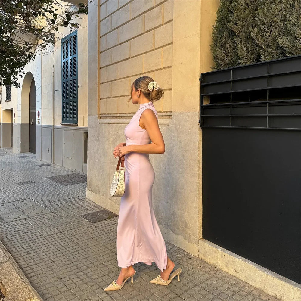 Pleated Maxi Dress