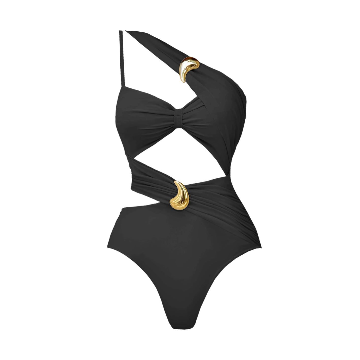 High Leg Bandage One-Piece Swimsuit - Bodysuit Monokini