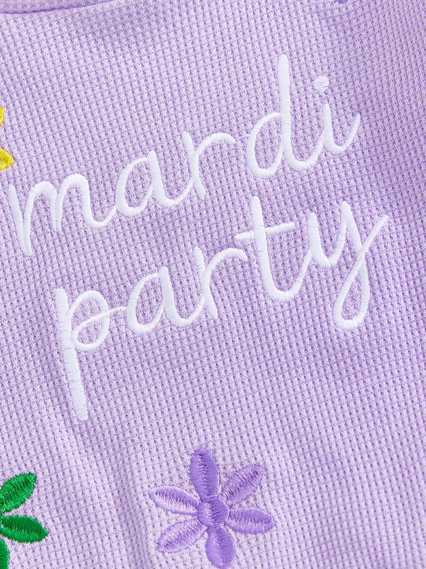 Toddler Kids Girls Carnival Long Sleeve Letter Floral Embroidery Sweatshirt and Pants Set