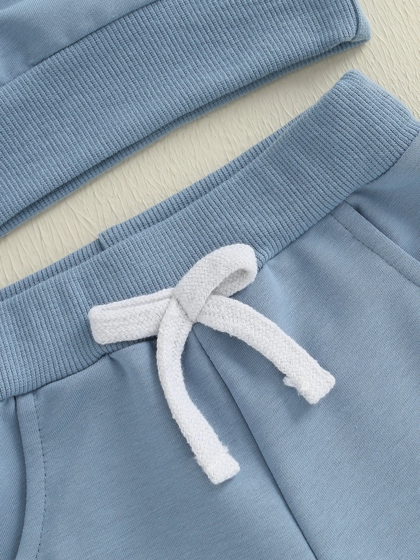 0-3Y Infant Baby Boys Casual Clothes Set Patchwork Long Sleeve Pullover Sweatshirt with Elastic Waist Pants