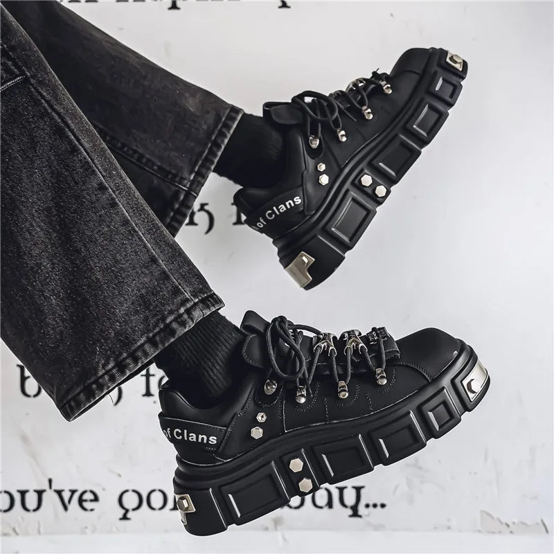 Men's Metal Punk Platform Shoes