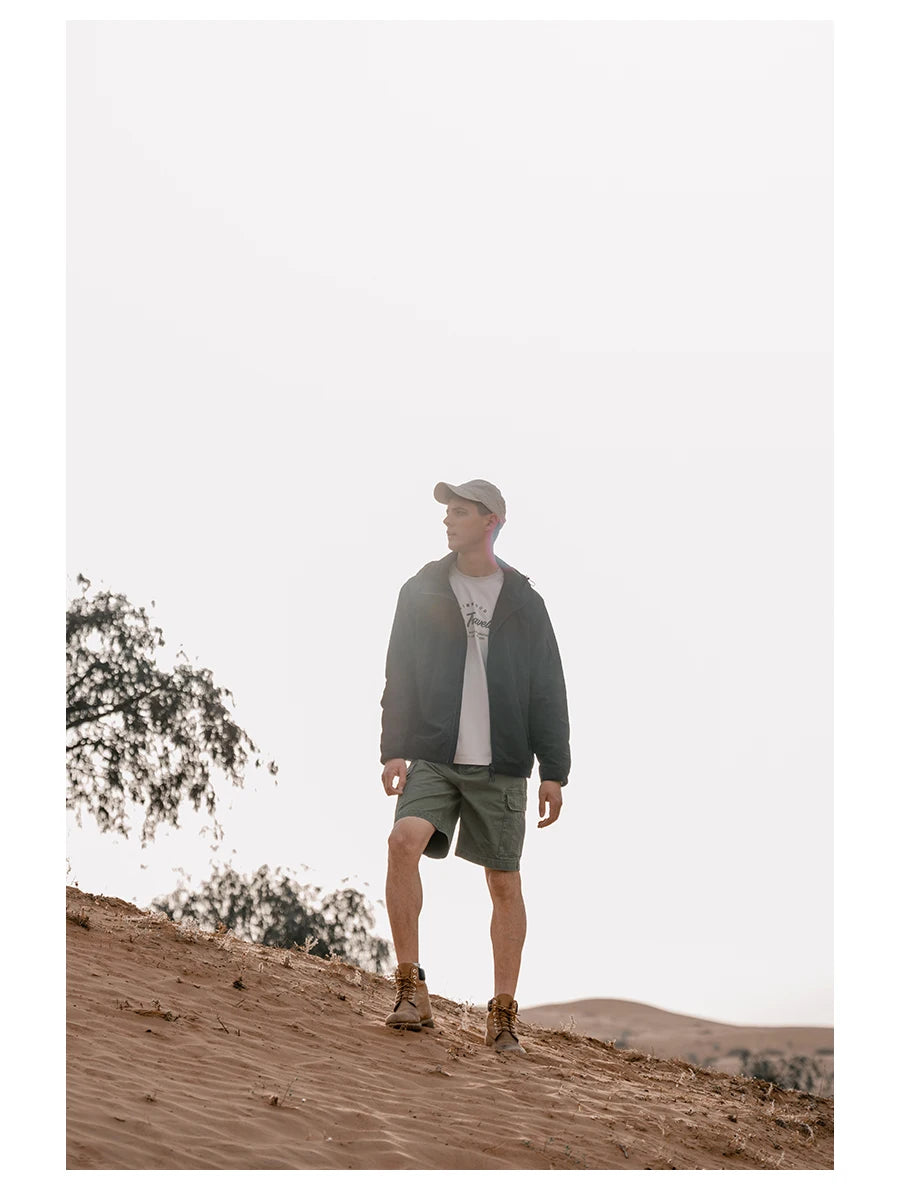 Men's Loose Cargo 320gsm Lightweight Outdoor Vintage 100% Cotton Shorts