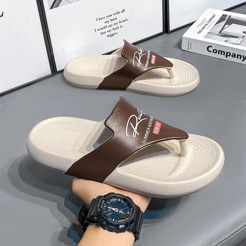 Men's  Summer Flip Flops EVA Platform Outdoor Breathable Sandals Clogs Waterproof Beach Slippers Slides