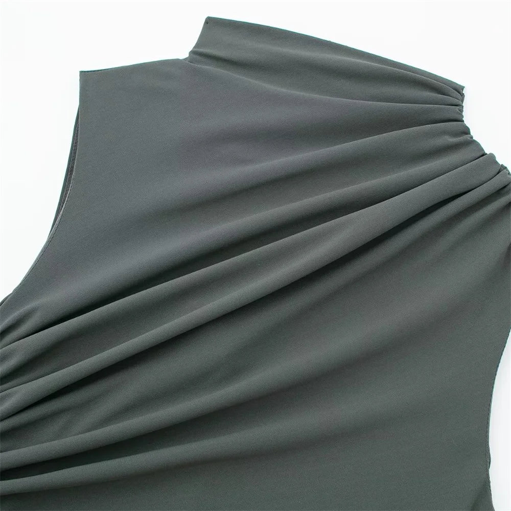 Pleated Maxi Dress