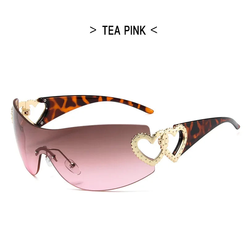 Frameless Sports Sunglasses UV400 for Women