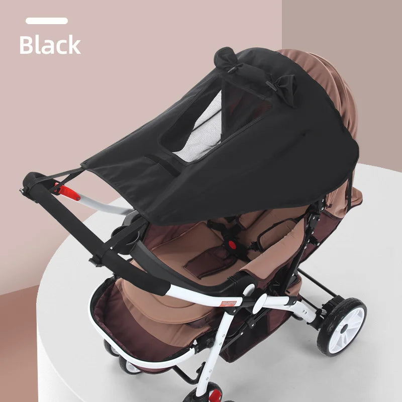Universal Baby Stroller Sun Shade - UV UPF 50+ Waterproof Awning Protection
