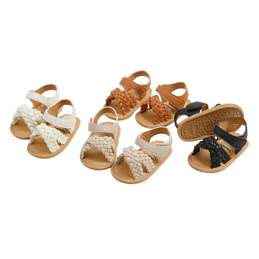 Infant Baby Boys Girls Sandals Summer Soft Sole Open-toed Walking Shoes